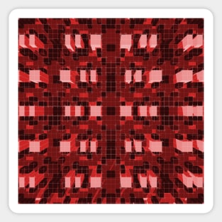 Automatta 3D Red pattern design Sticker